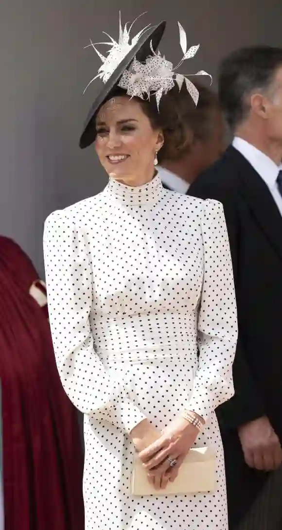 . 19/06/2023. Windsor, United Kingdom. Kate Middleton ,the Princess of Wales, at the Order of the Garter service at Wind
