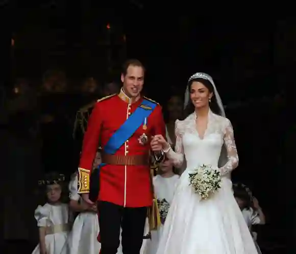 Prince William and Duchess Kate at their wedding