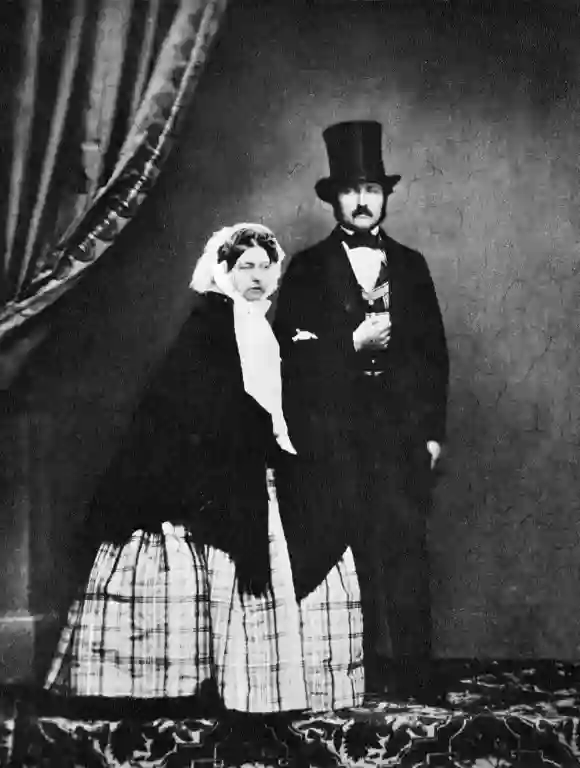 La reina Victoria y el príncipe Alberto en una fotografía de 1858.