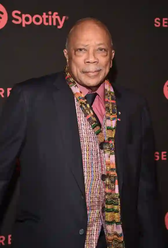 Quincy Jones participe aux Secret Genius Awards de Spotify.