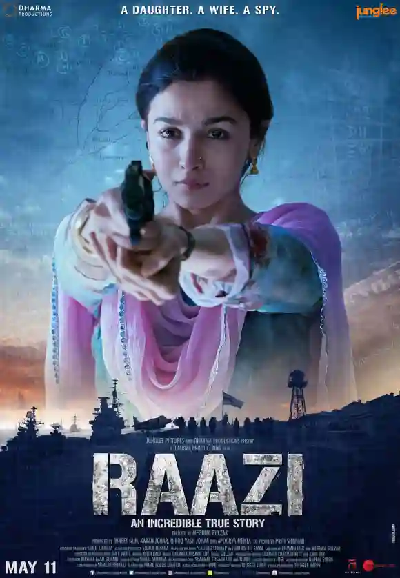 RAAZI, cartel indio, Alia Bhatt, 2018. Zee Studios/cortesía Everett Collection FBMD01000aa10d000014ac0000aea70100a6c001