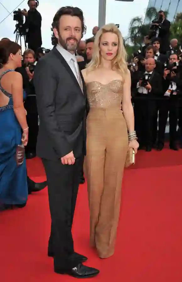La actriz Rachel McAdams y Michael Sheen llegan al estreno de 'La bella durmiente' durante la 64a edición del Festival de Cannes, 2011.