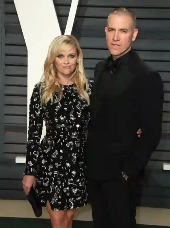 Reese Witherspoon and Jim Toth arriving at the Vanity Fair Oscar Party in Beverly Hills California