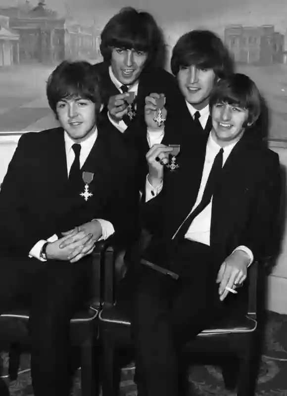 George Harrison, John Lennon, Paul McCartney y Ringo Starr