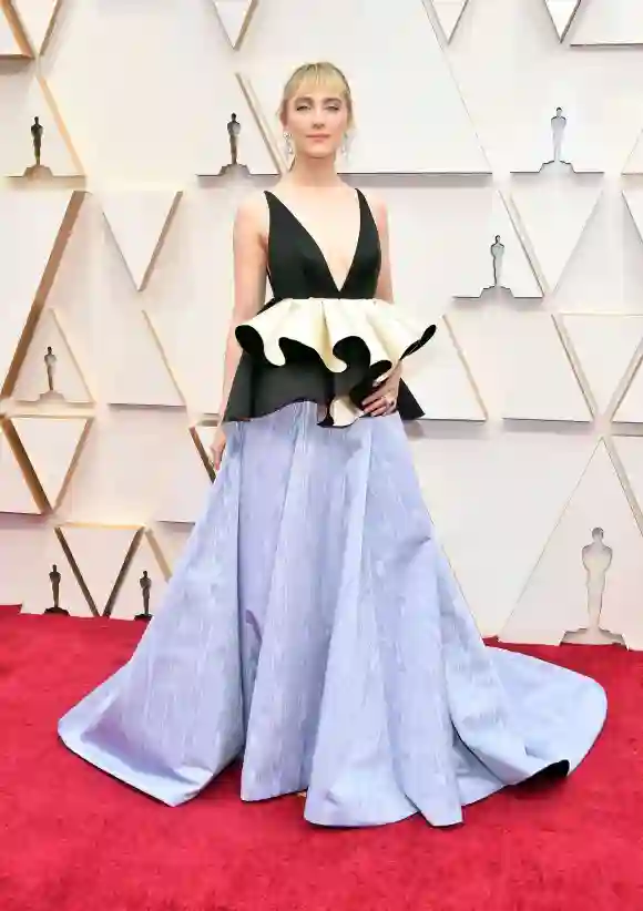 Saoirse Ronan attends the red carpet for the 2020 Oscars on February 9, 2020.