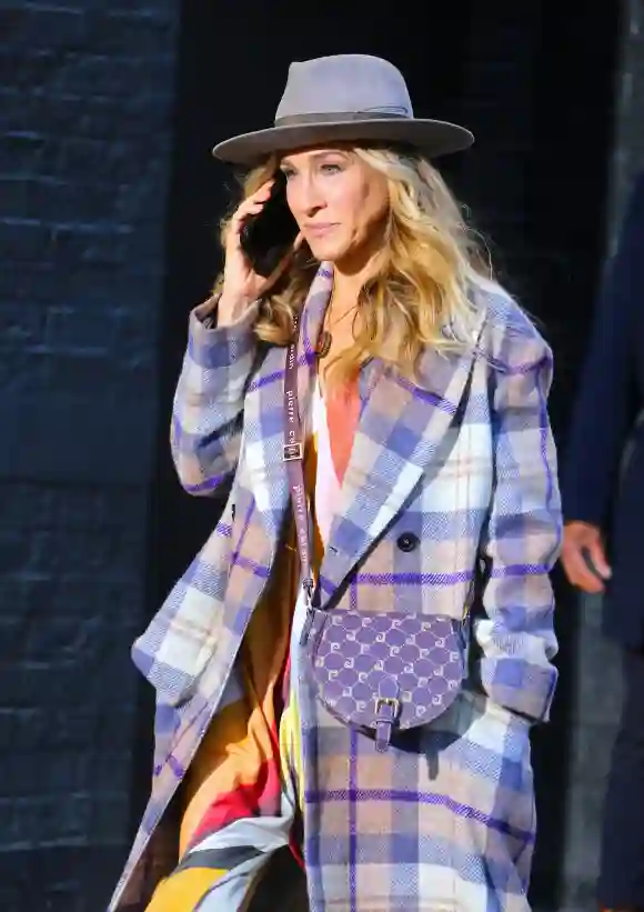Sarah Jessica Parker Filming - NYC Actress Sarah Jessica Parker on set of the TV series Just Like That filming in the Ch