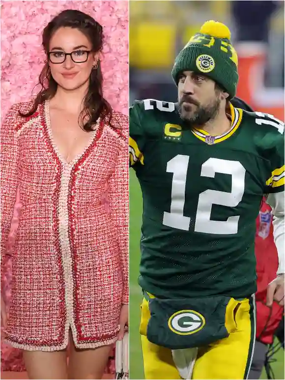 Shailene Woodley and Aaron Rodgers