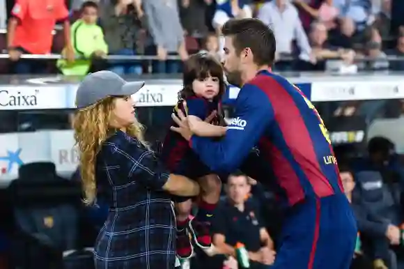Shakira, Gerard Piqué y su hija Milan
