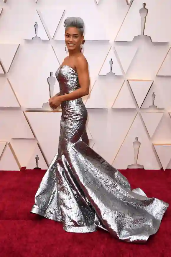 Sibley Scoles attends the red carpet for the 2020 Oscars on February 9, 2020.