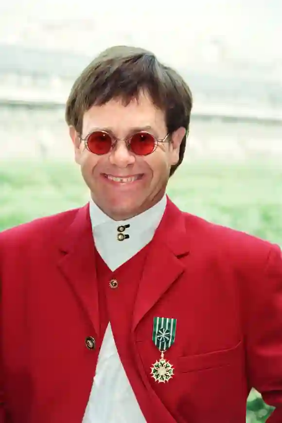 Elton John performing in France in 1993
