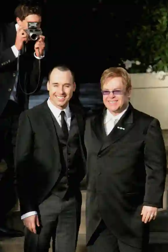 Sir Elton John and David Furnish Wed In Civil Partnership 2005