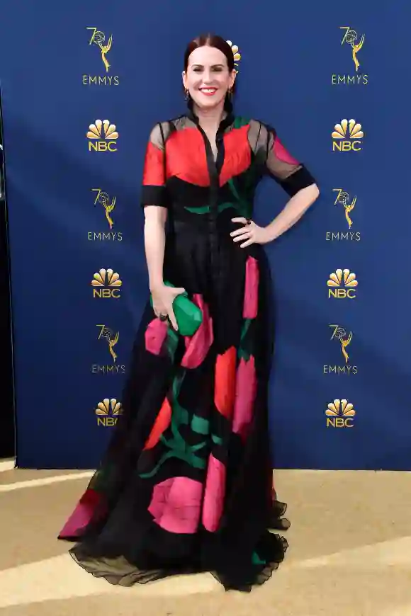 Megan Mullally attending the 70th Emmy Awards