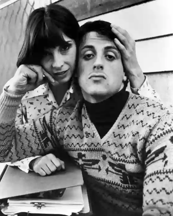 Talia Shire y Sylvester Stallone en "Rocky"