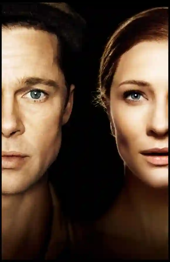 The Curious Case of Benjamin Button (2008) directed by David Fincher starring Brad Pitt and Cate Blanchett.