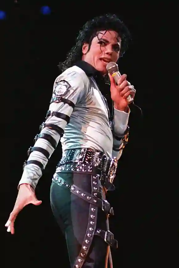 Michael Jackson performing onstage in 1988
