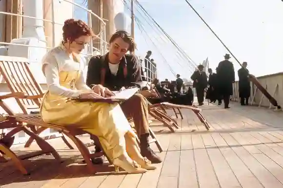 Kate Winslet et Leonardo DiCaprio dans Titanic