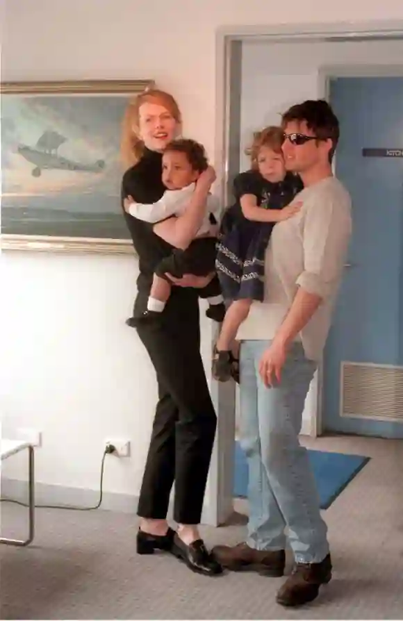 Nicole Kidman et Tom Cruise avec des enfants