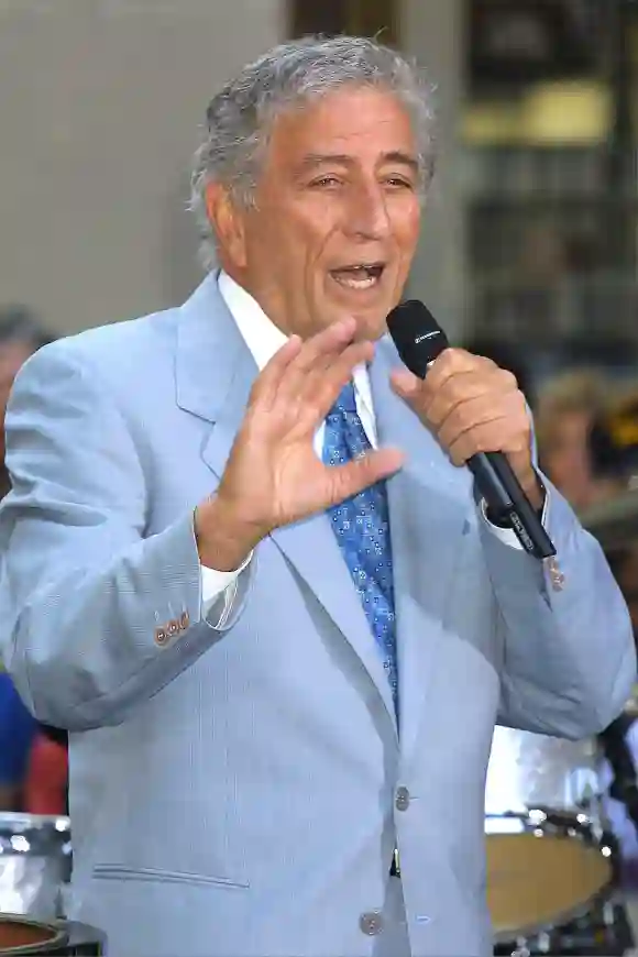 Tony Bennett au Today Show Summer Concert Series le 24 août 2001 au Rockefeller Plaza à New York.