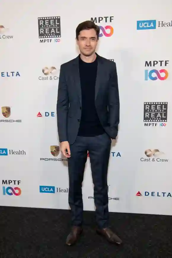 Topher Grace attends MPTF's 8th annual Reel Stories, Real Lives event at Directors Guild Of America on November 04, 2019 in Los Angeles, California.