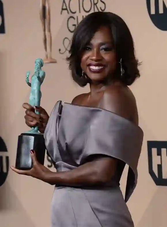 Viola Davis, winner for Outstanding Performance By a Female Actor in a Drama Series for 'How to Get Away With Murder'