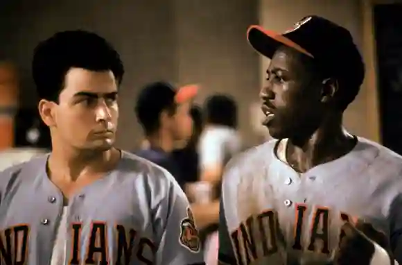 Charlie Sheen and Wesley Snipes 'Major League' 1989