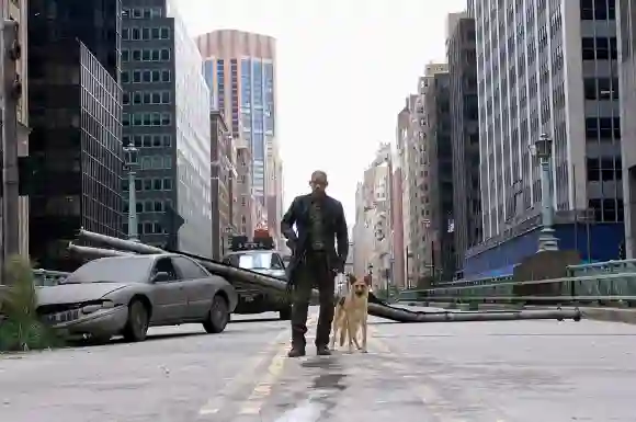 Will Smith & Dog Characters: Robert Neville & Film: I Am Legend (2007) Director: Francis Lawrence 29 November 2007 PUBLI