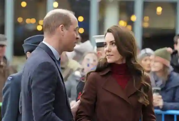 Prince William Princess Kate visit Cornwall protest teacher pictures photos 2023