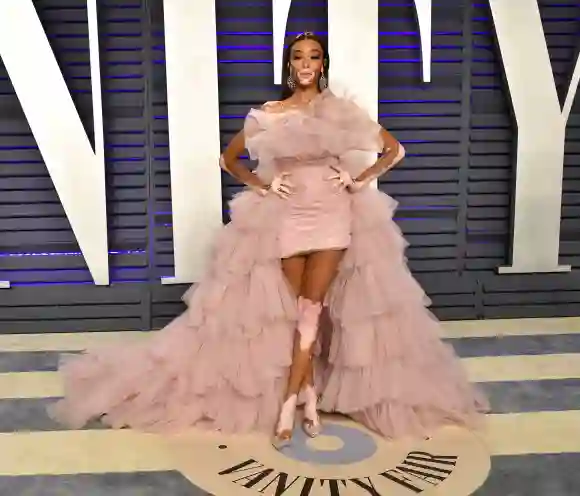 Model Winnie Harlow arriving at the Vanity Fair Oscar Party in Beverly Hills California Feb 24 2