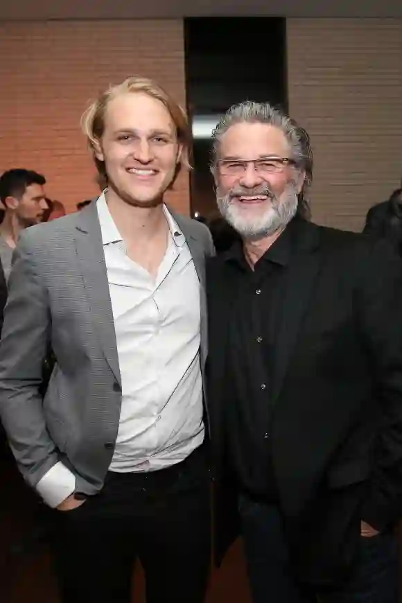 Wyatt Russell and Kurt Russell attend the "Everybody Wants Some" after-party during the 2016 SXSW Music, Film + Interactive Festival.