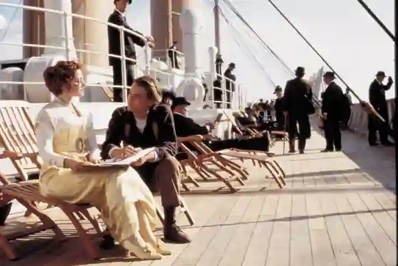 Kate Winslet y Leonardo DiCaprio en 'Titanic'.