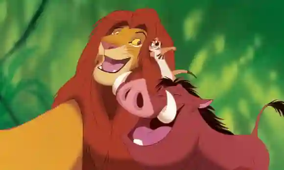 "Simba", "Timon" and "Pumba" in "The Lion King"