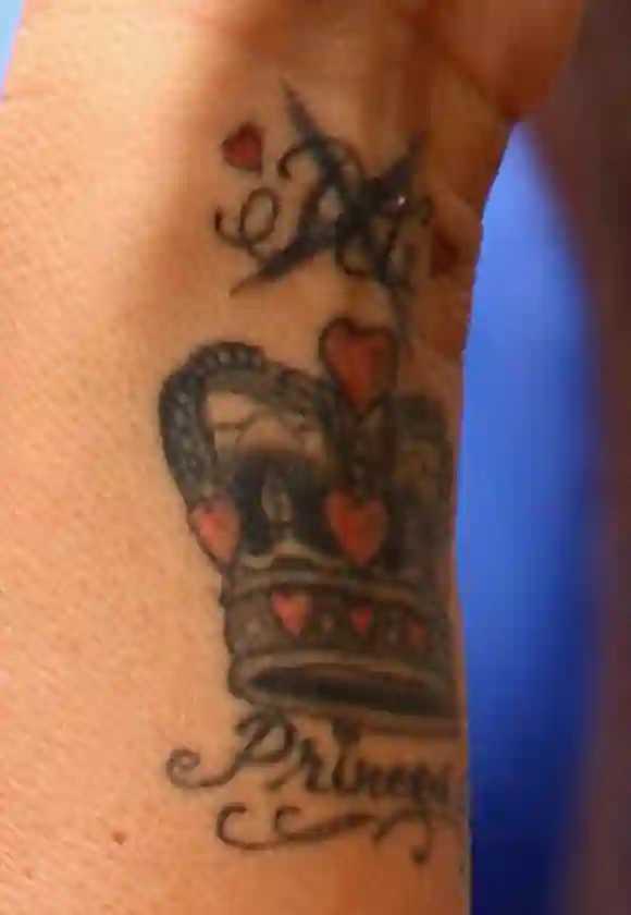 Katie Price's love tattoo
