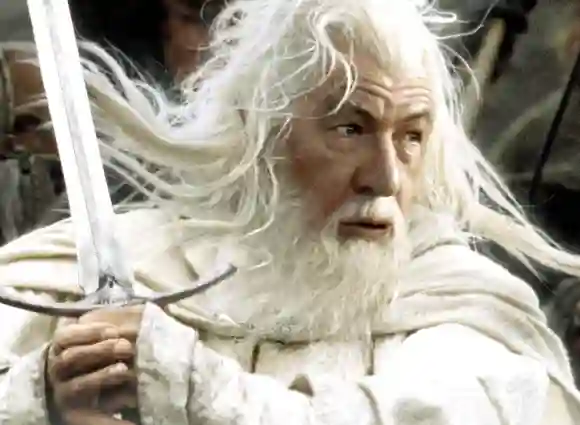 Ian McKellen in a promotional image for the movie 'The Lord of the Rings'