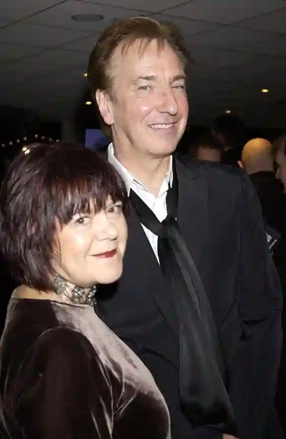 Alan Rickman with his wife Rima Horton