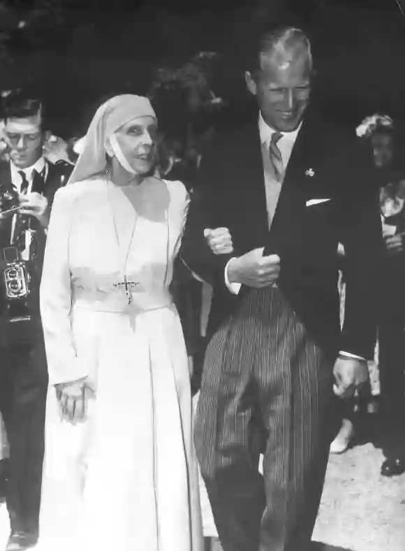 Alicia de Battenberg y el Príncipe Felipe en 1968