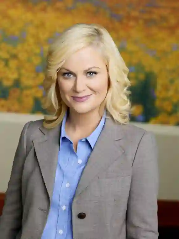 Amy Poehler as "Leslie Knope" in a promotional image for season 3 of Parks and Recreation.