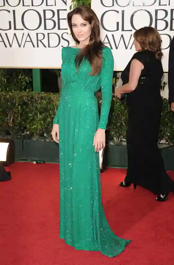 Angelina Jolie at the Golden Globes 2011