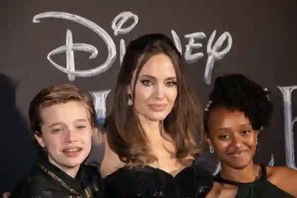 Shiloh Nouvel Jolie-Pitt, Angelina Jolie and Zahara Marley Jolie-Pitt