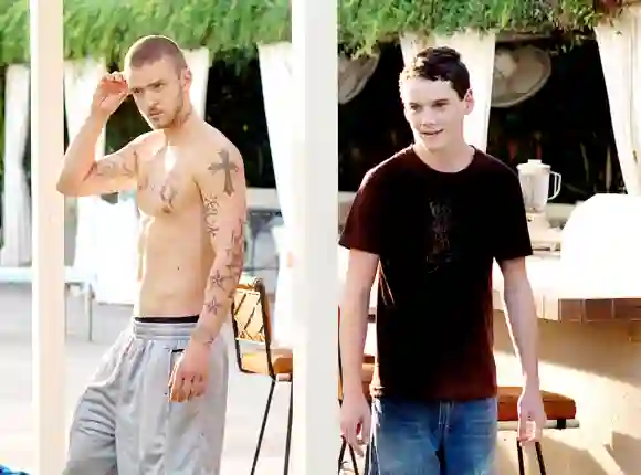 Justin Timberlake and Anton Yelchin in 'Alpha Dog'