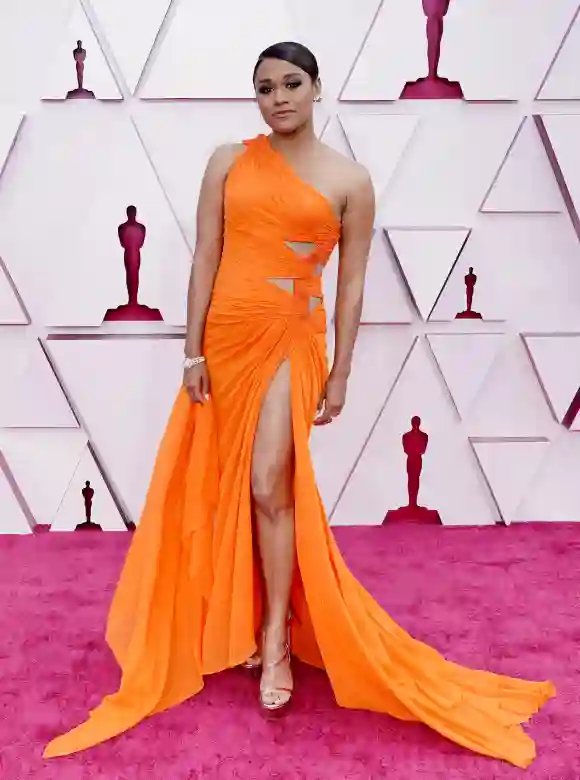 Ariana DeBose attends the 93rd Annual Academy Awards, April 25, 2021.