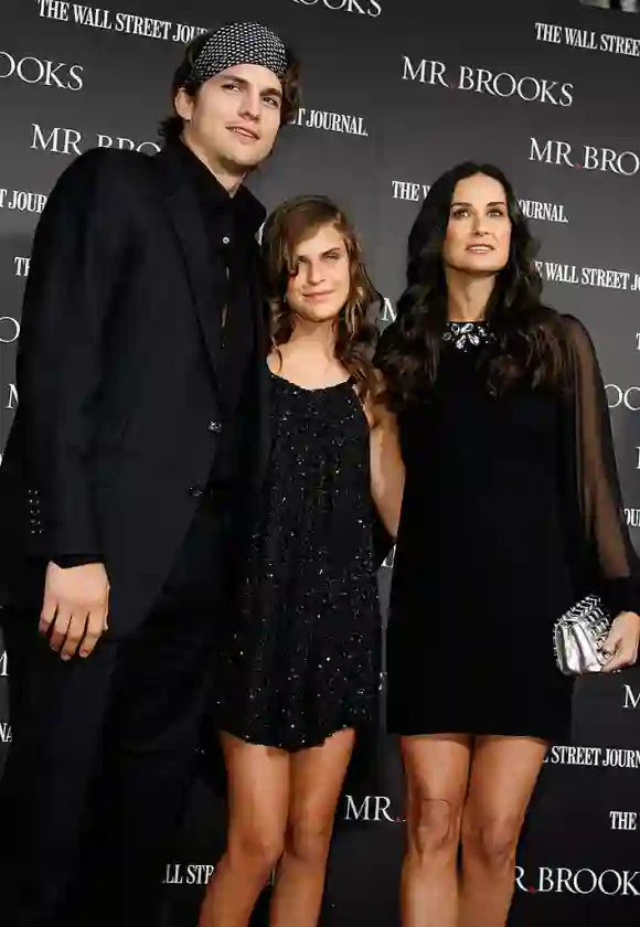 Ashton Kutcher, Tallulah Willis and Demi Moore