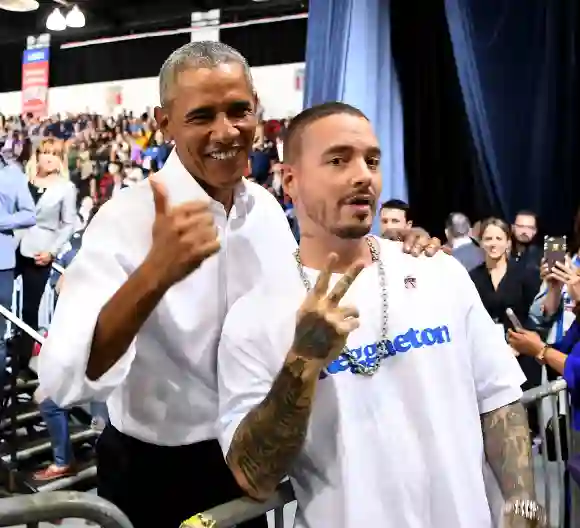 Barack Obama and J Balvin