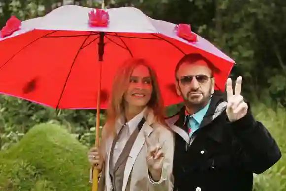Barbara Bach and Ringo Starr at the Chelsea Flower Show