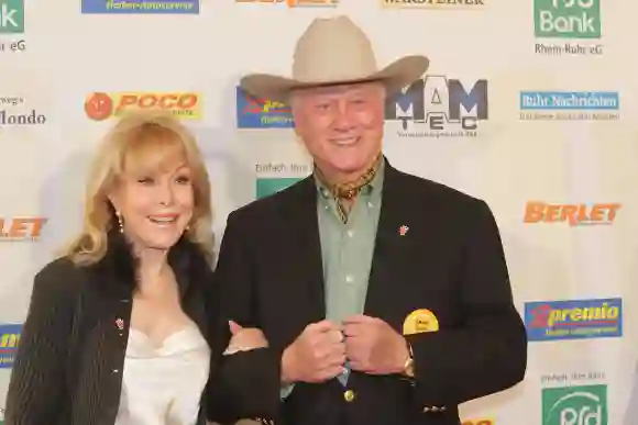 Barbara Eden and Larry Hagman, pictured in 2010.