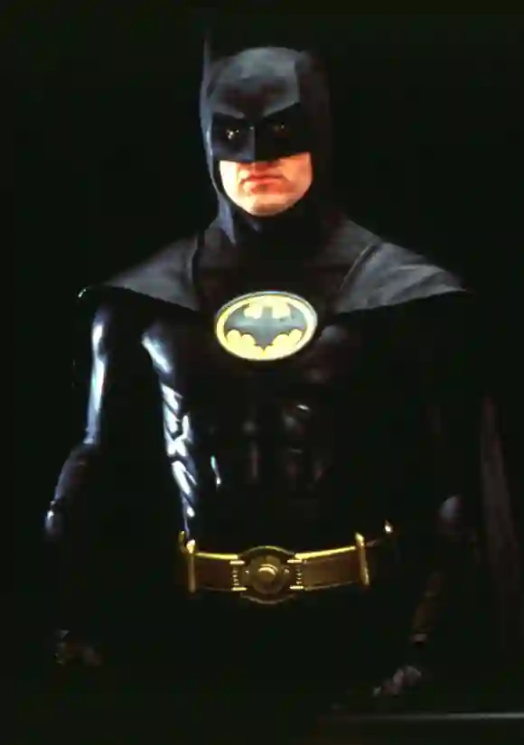 Michael Keaton as "Bruce Wayne" in Tim Burton's 1989 film 'Batman'.