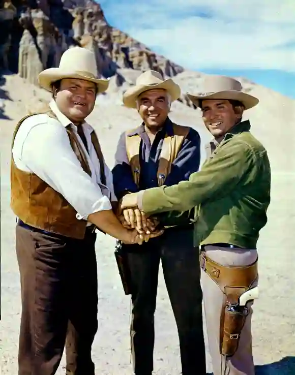 'Bonanza' Dan Blocker, Lorne Greene and Michael Landon