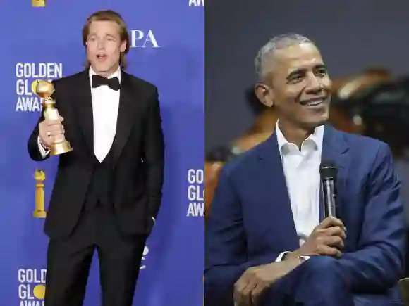 Brad Pitt and Barack Obama.