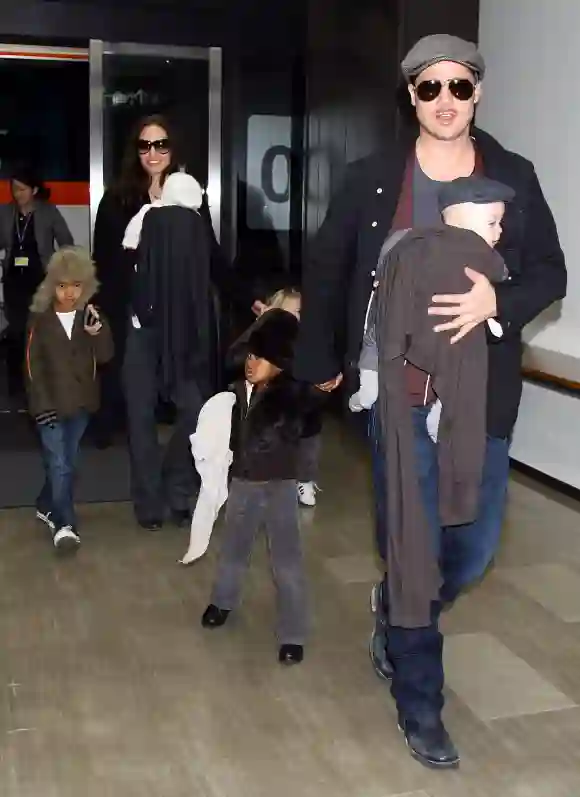 Brad Pitt con su familia