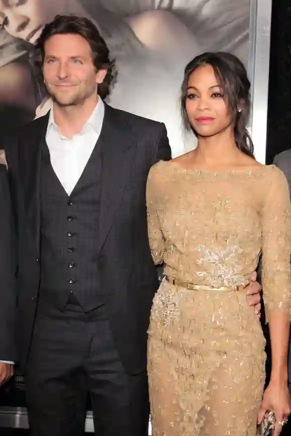 Bradley Cooper and Zoe Saldana in 2012