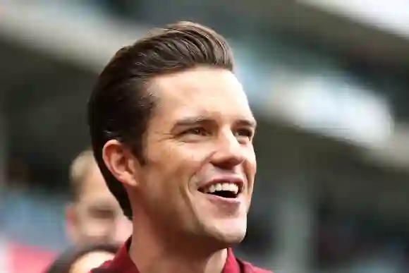 Brandon Flowers of The Killers during an AFL Grand Final Press Conference, September 28, 2017.